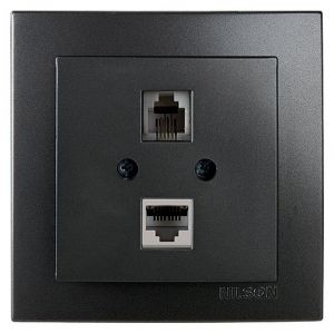 سوکت شبکه و تلفن RJ 45-CAT 5-RJ 11