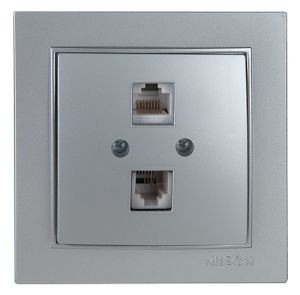 سوکت شبکه و تلفن RJ 45-CAT 5-RJ 11