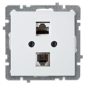 سوکت شبکه و تلفن RJ45 - CAT 5 - RJ 11